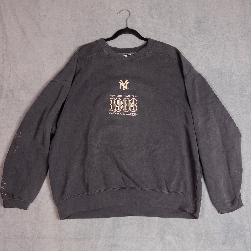 Puma New York Yankees Sweatshirt Mens XL Charcoal Gray Fair Vintage 1903 MLB